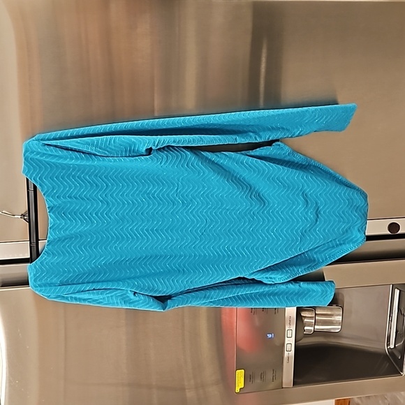 💕TRINA TURK Empire Plunge V-Neck Long-Sleeve Paddle Suit Metro Rose Medium NWT - Picture 7 of 13